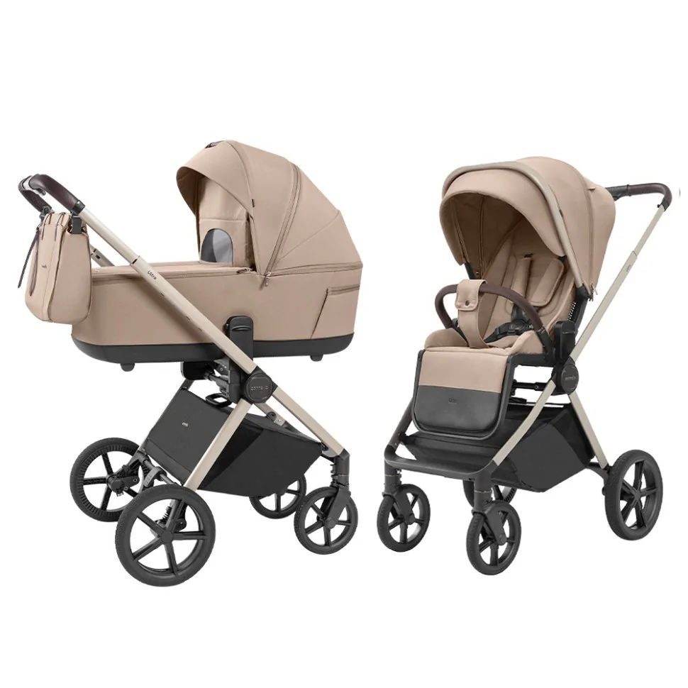 Дитяча універсальна коляска 2 в 1 Ultra Carrello CRL-6527 Floral Beige 