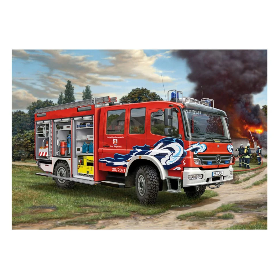 Сборная модель-копия Пожарная машина цистерна TLF 16/25 Revell RVL-07586 уровень 5, 1:24