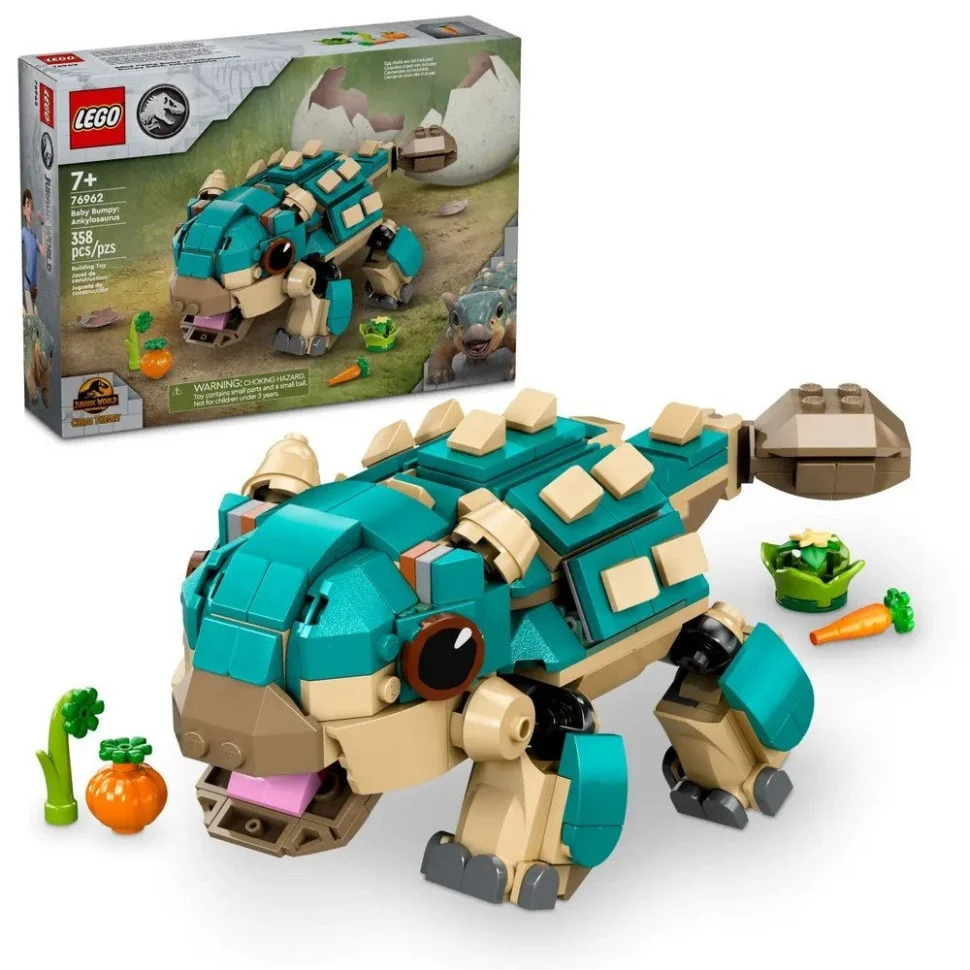 Конструктор «Малыш Бампи: Анкилозавр» LEGO 76962, 368 деталей