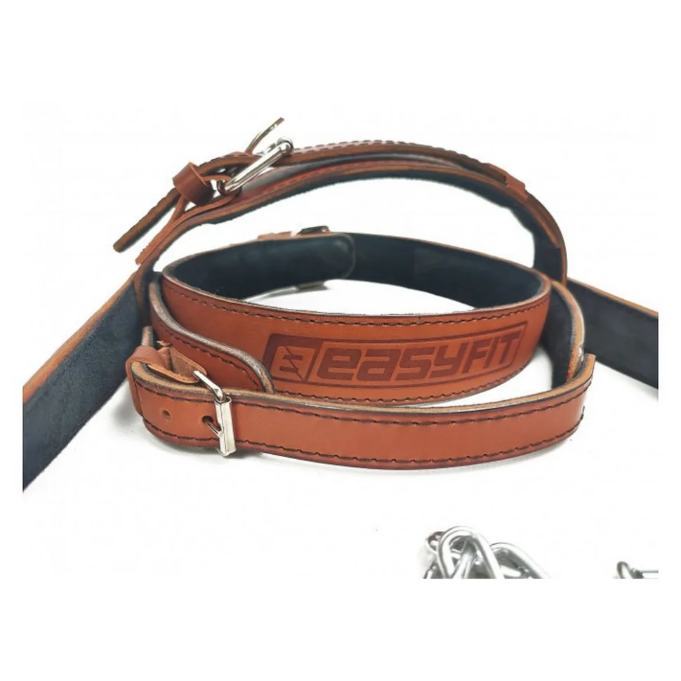 Упряжь для шеи BISON EasyFit EF-HLBSNBR, коричневая (кожа)