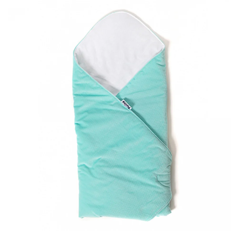 Конверт-плед дитячий Velvet Twins 9015-TW-14 mint, м'ятний
