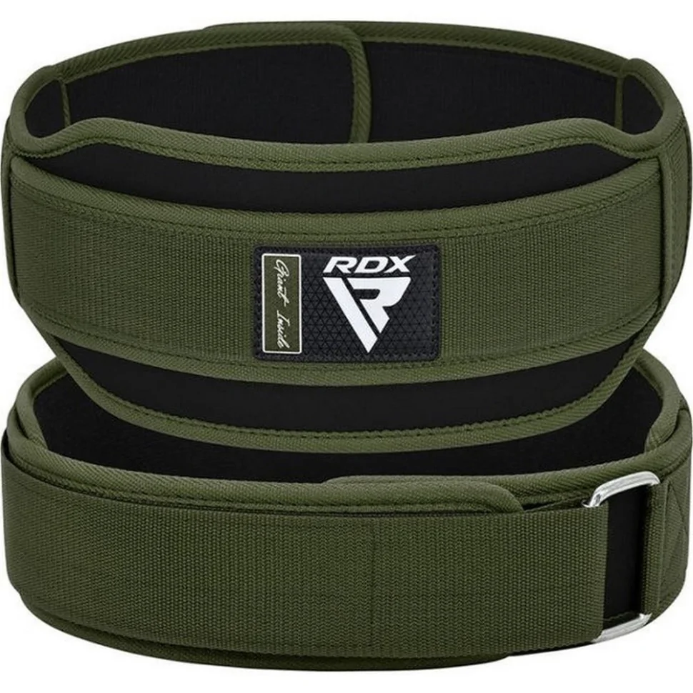 Пояс для тяжелой атлетики RX5 Double Belt RDX Inc Limited WBD-RX5AG-XL, неопреновый, Army Green, XL