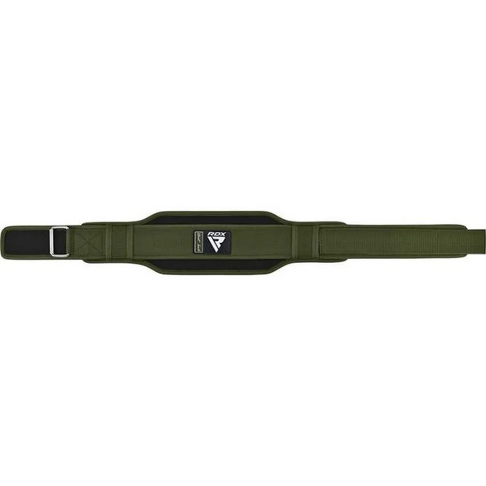 Пояс для тяжелой атлетики RX5 Double Belt RDX Inc Limited WBD-RX5AG-XL, неопреновый, Army Green, XL