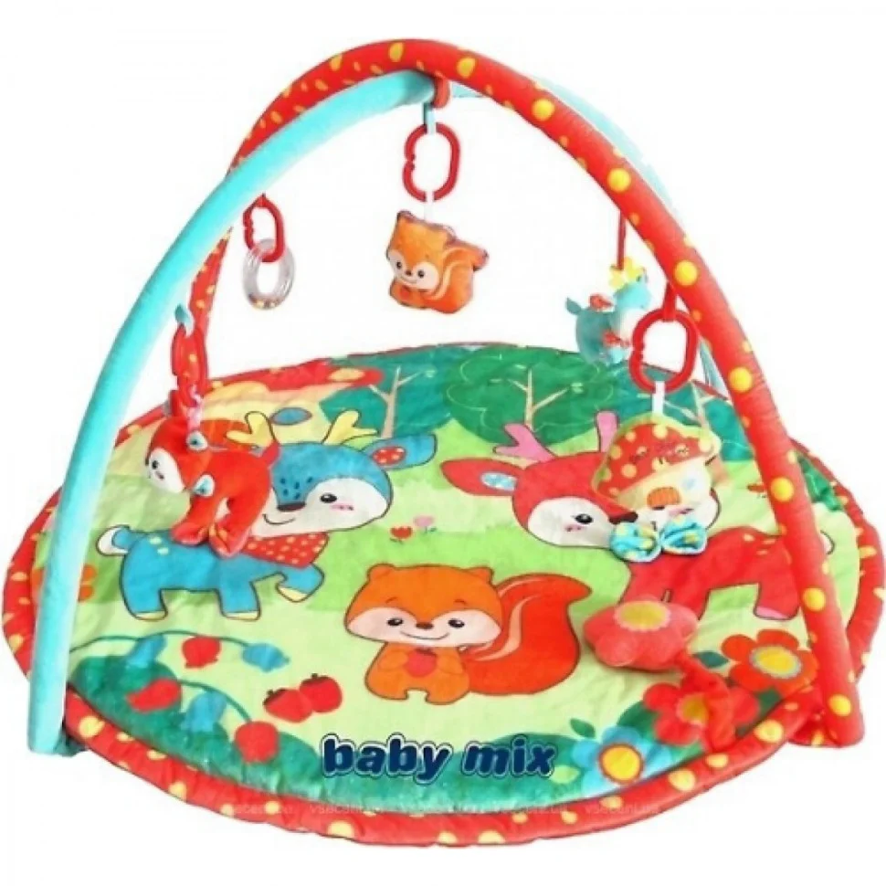 Килимок розвиваючий Олень та друзі Baby Mix TK / 3423PP 46548 з брязкальцями