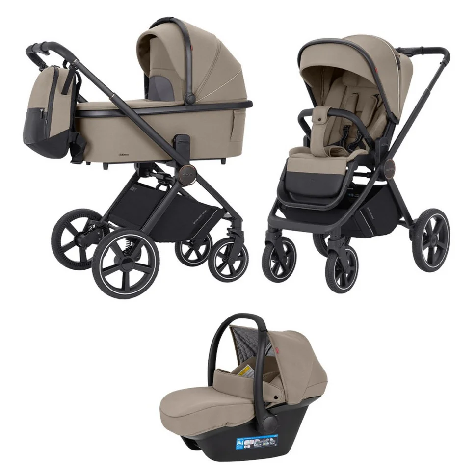 Дитяча універсальна коляска 3 в 1 Ultimo CRL-6519 CARRELLO CRL-6519 Pearl Beige