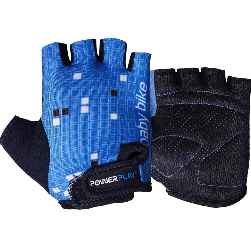Велоперчатки PowerPlay 5451_XS_Blue-White, Сине-белые, XS