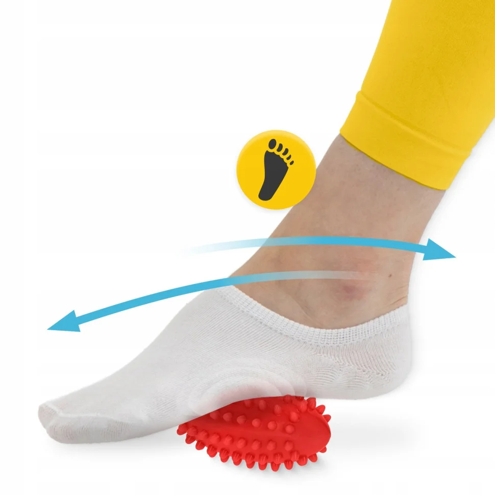 Мяч массажный Огурец Spike Bean 4FIZJO 4FJ0651 красный 11.5x5 см