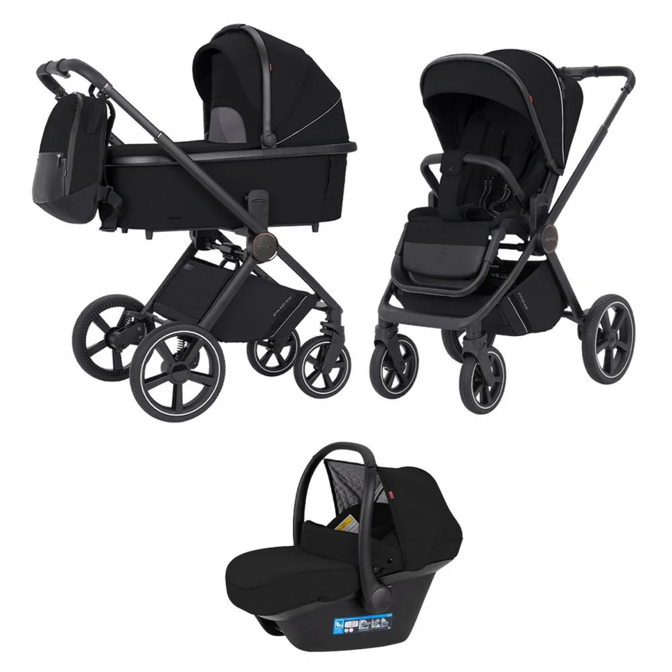 Детская универсальная коляска 3 в 1 Ultimo CRL-6519 CARRELLO CRL-6519 Sable Black