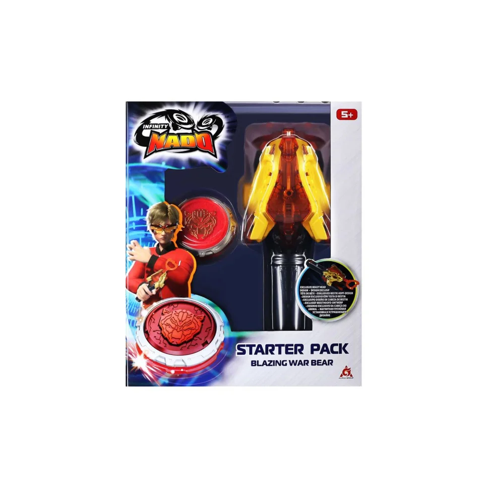 Дзиґа Infinity Nado EU654112 VI серія Starter Pack Blazing War Bear Палаючий Бойовий Ведмідь