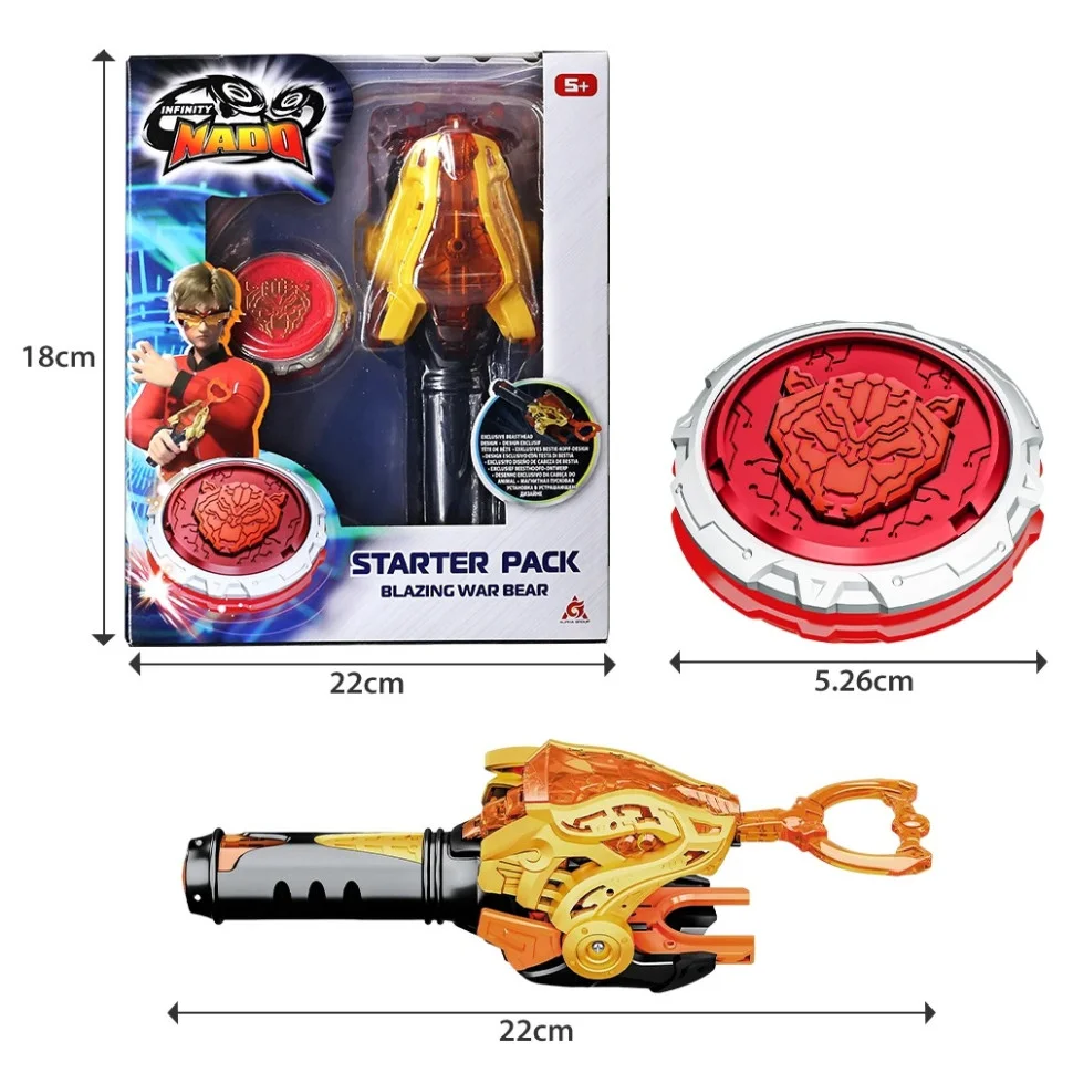 Дзиґа Infinity Nado EU654112 VI серія Starter Pack Blazing War Bear Палаючий Бойовий Ведмідь