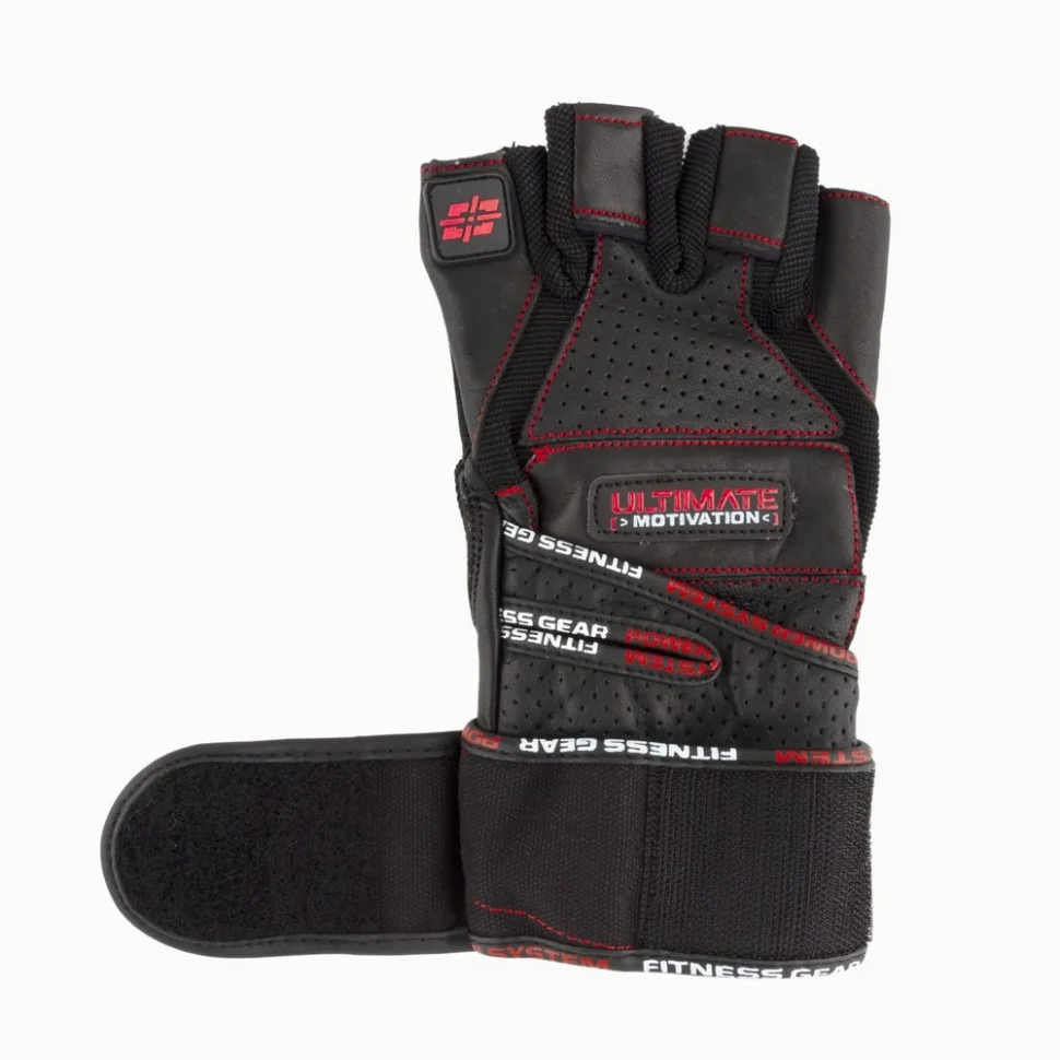 Перчатки для фитнеса Ultimate Motivation Power System PS_2810_XL_Black/Red, L 23 см