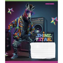 Зошит учнівський "Dance star" Школярик 018-3276K-5 в клітинку, 18 аркушів