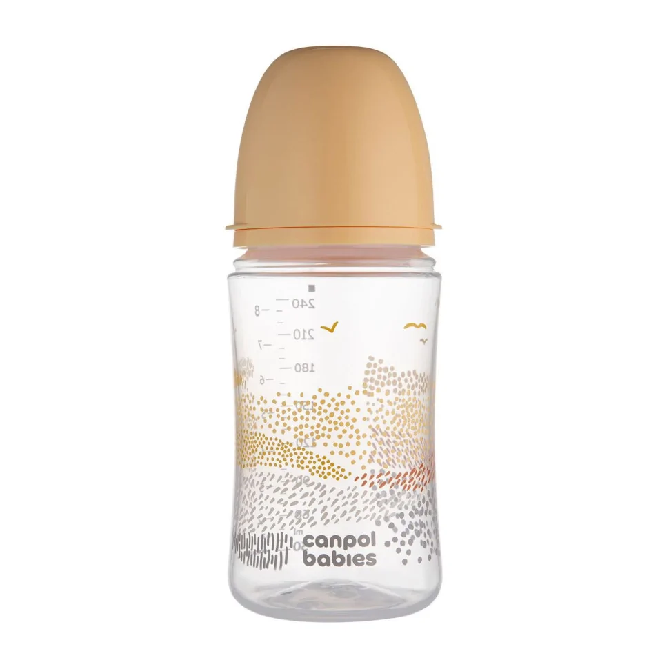 Пляшечка антиколікова з широким отвором Easystart Mountains Canpol babies 35/243_bei 240 мл