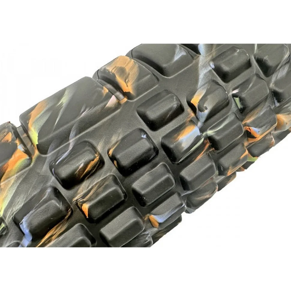 Массажный ролик Grid Roller v.1.1 EasyFit EF-2021-BK 33 см, Multi Черный