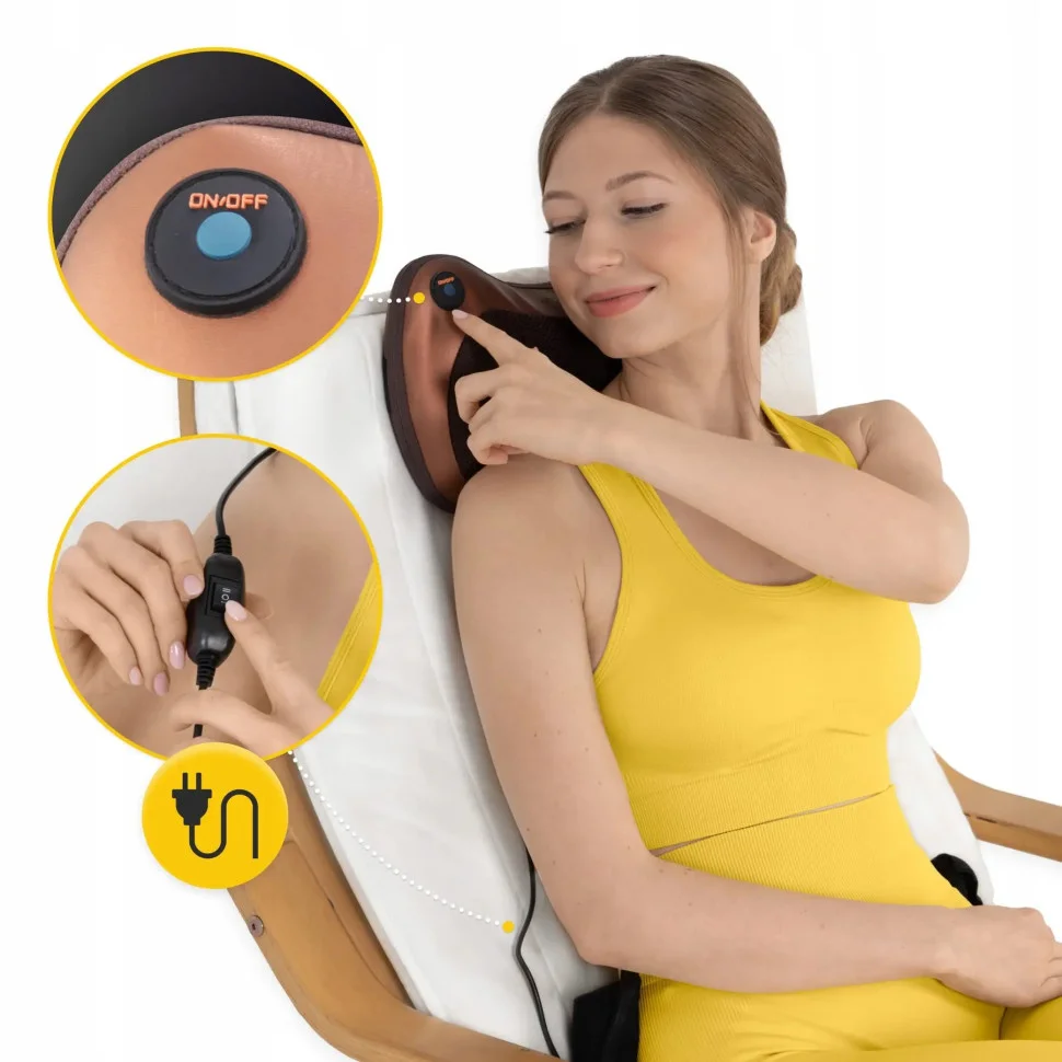 Подушка-массажер Shiatsu Pro+ 4FIZJO 4FJ0561 Brown