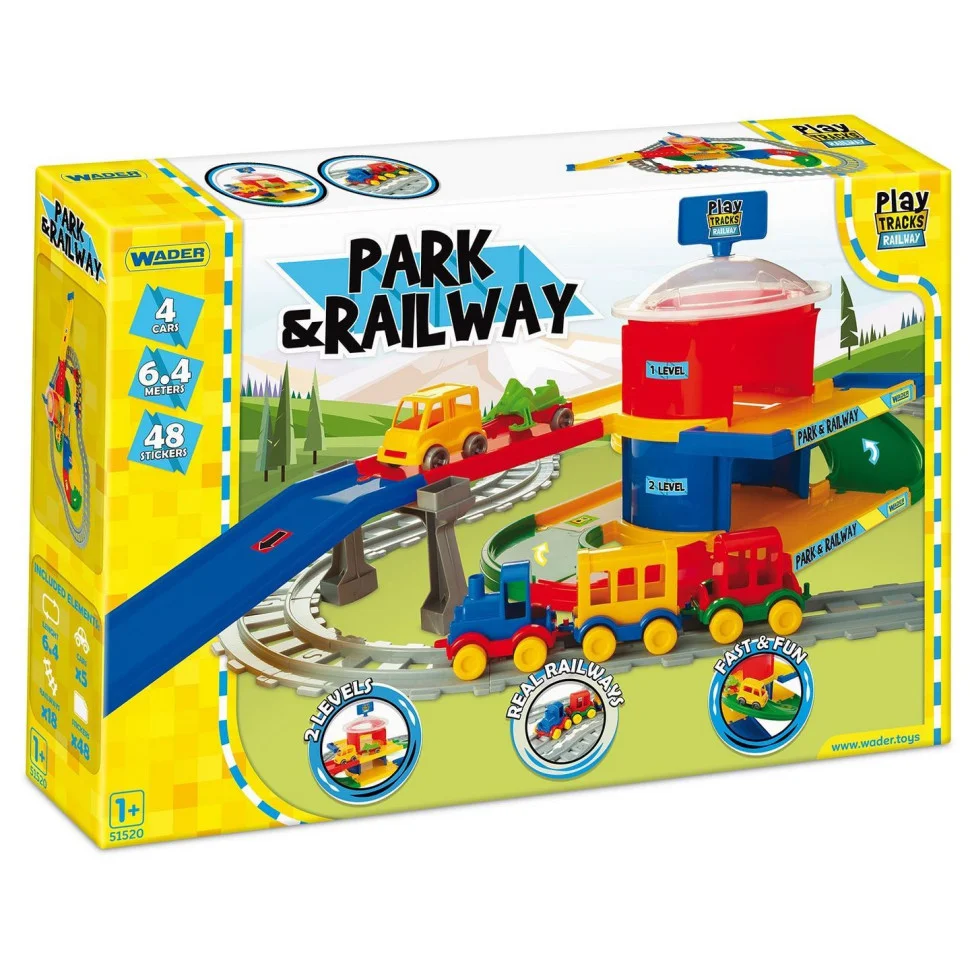 Игровой набор Вокзал Play Tracks Wader 51520 трасса 6,4 метра