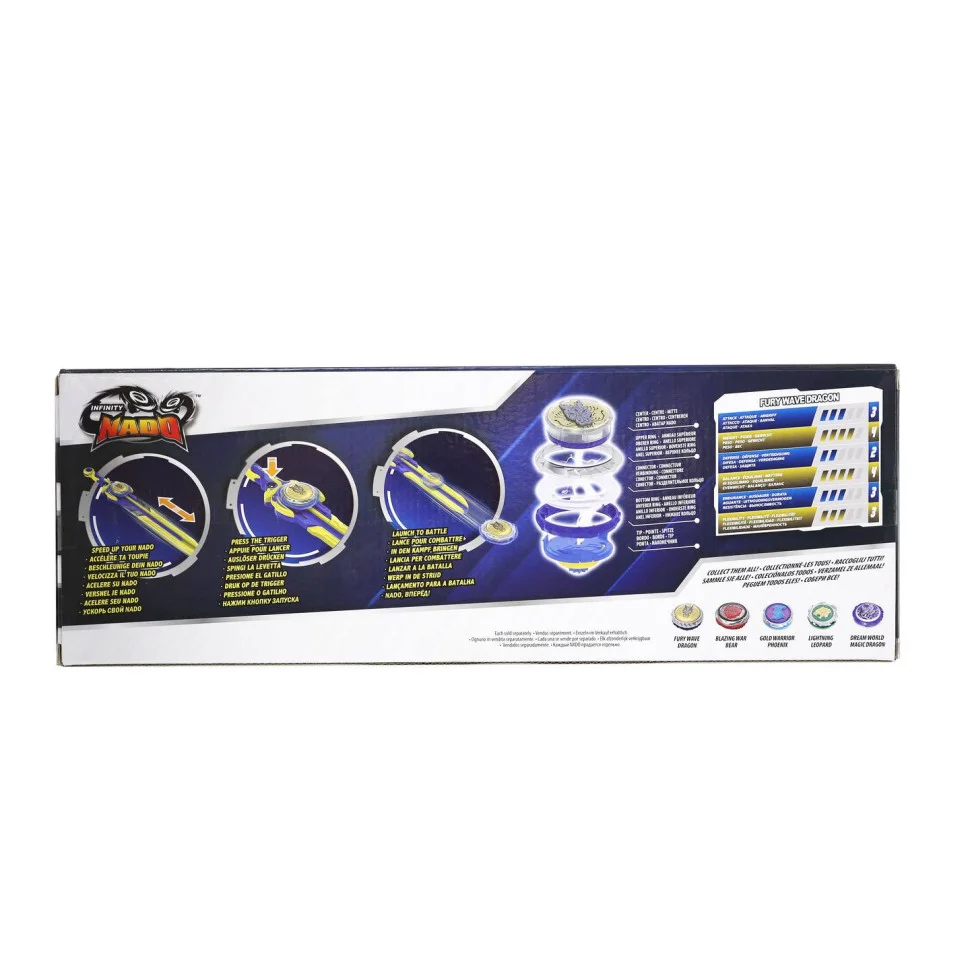 Дзиґа Infinity Nado EU654121 VI серія Standard Pack Fury Wave Dragon Лютий Дракон