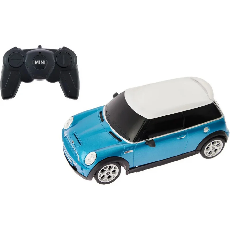 Машинка на радиоуправлении BMW Mini Cooper Rastar 15000 blue 1:24 