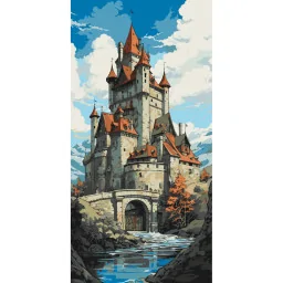 Картина по номерам "Сказочный замок" Art Craft 11067-AC 40x80 см