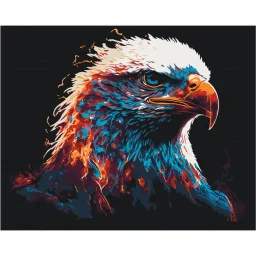 Картина по номерам "Пламенный орел" Brushme BS53695, 40х50 см