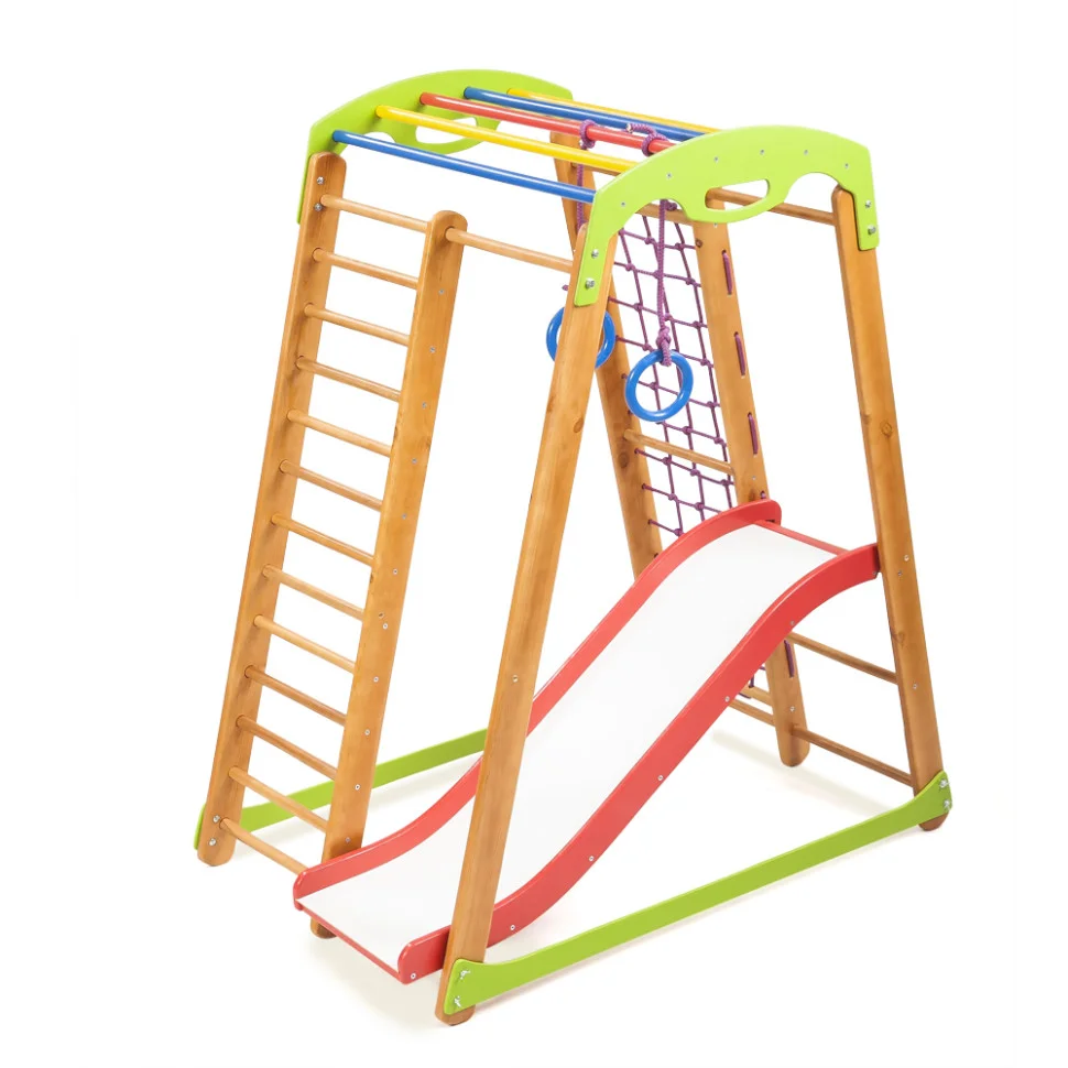 Детский спортивный уголок SportBaby «Кроха - 2 Plus 1» с горкой