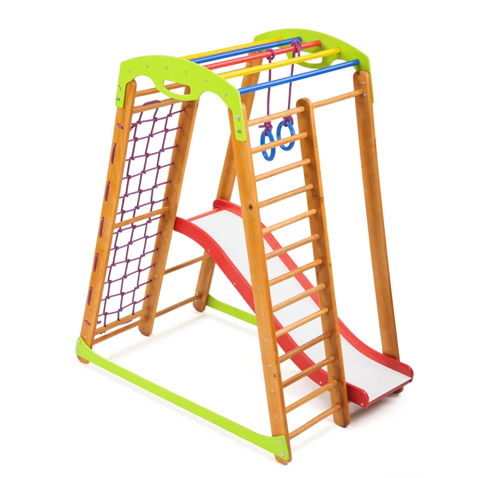 Детский спортивный уголок SportBaby «Кроха - 2 Plus 1» с горкой