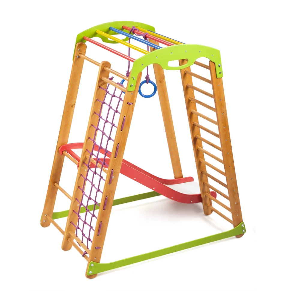 Детский спортивный уголок SportBaby «Кроха - 2 Plus 1» с горкой