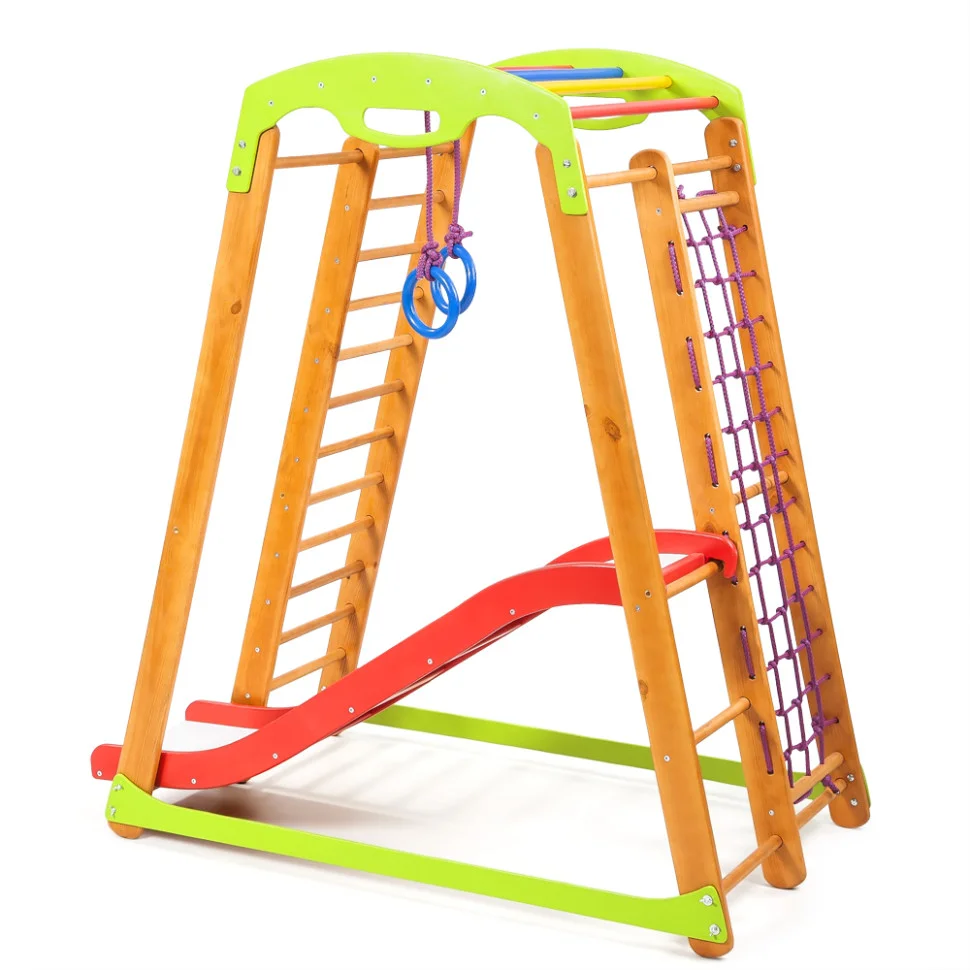 Детский спортивный уголок SportBaby «Кроха - 2 Plus 1» с горкой