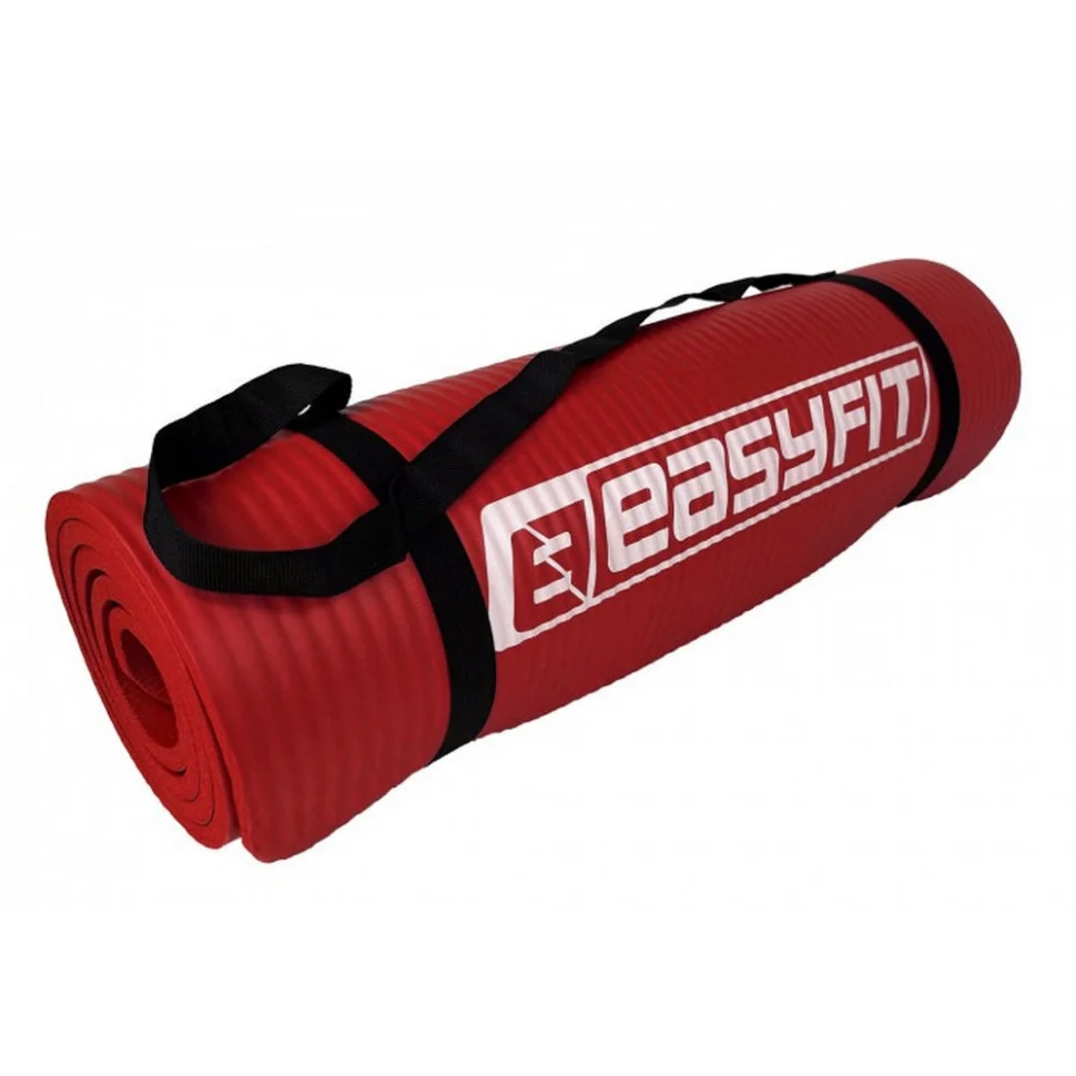 Килимок для фітнесу та йоги EasyFit EF-1919-R, NBR 10 мм, Червоний