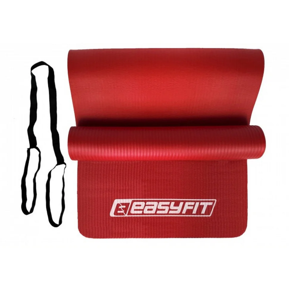 Килимок для фітнесу та йоги EasyFit EF-1919-R, NBR 10 мм, Червоний