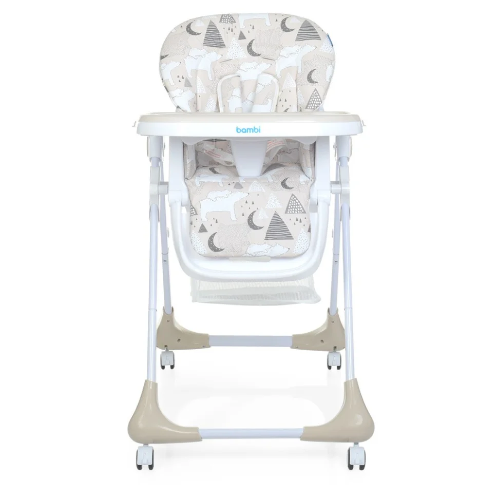 Стульчик для кормления Bambi M 3233 Mommy Bear Beige