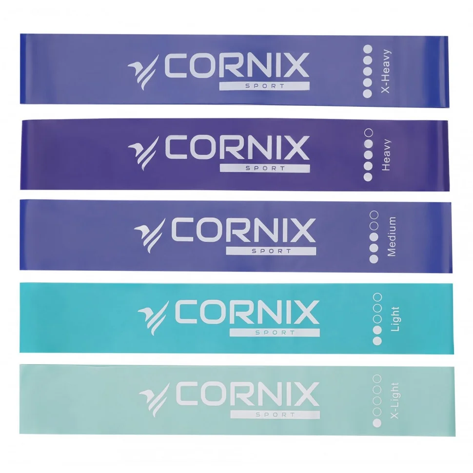 Резинки для фитнеса Mini Power Band Cornix XR-0047, 1-20 кг