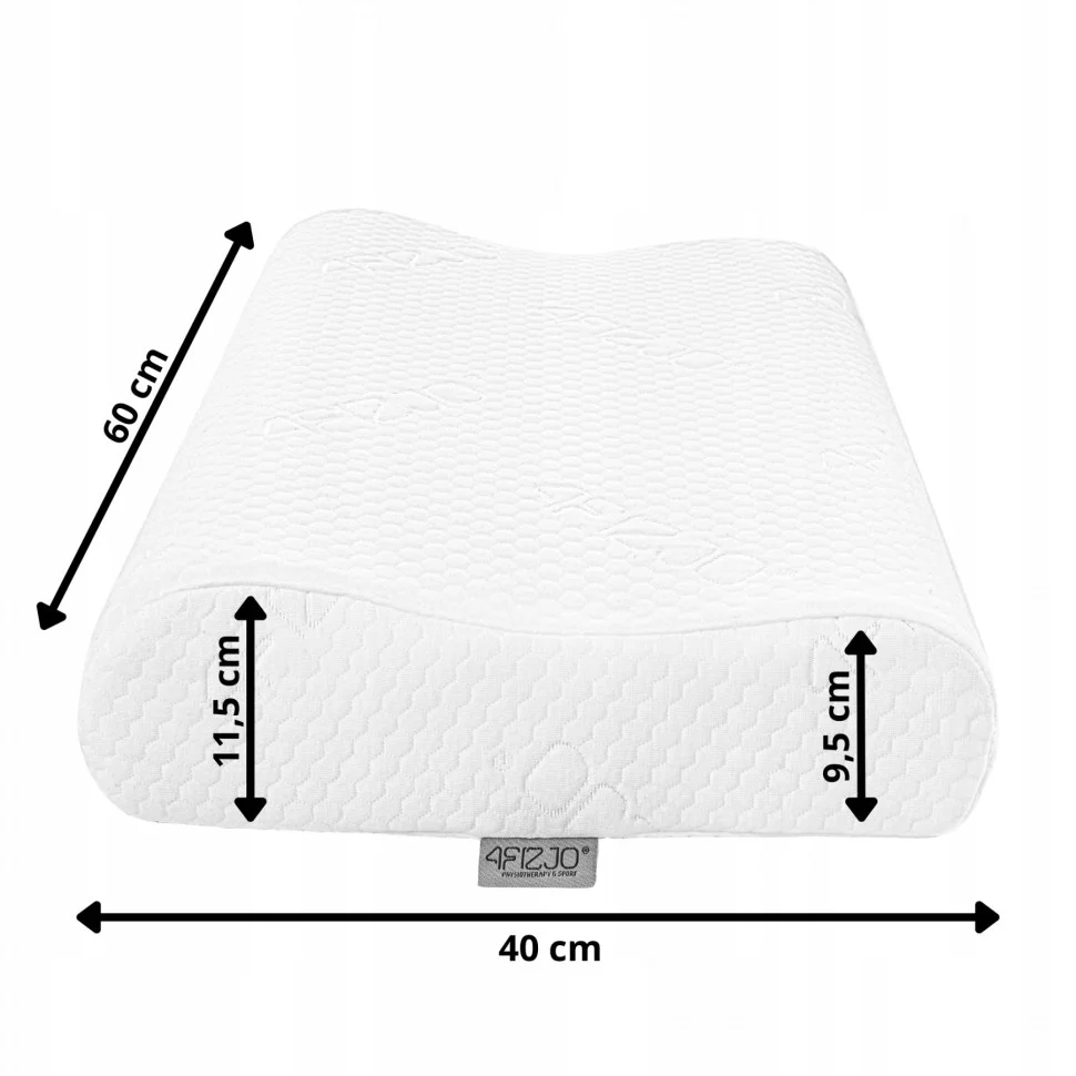 Подушка ортопедична 4FIZJO 4FJ0408 Ergo+ охолоджуюча для сну 40x60 см