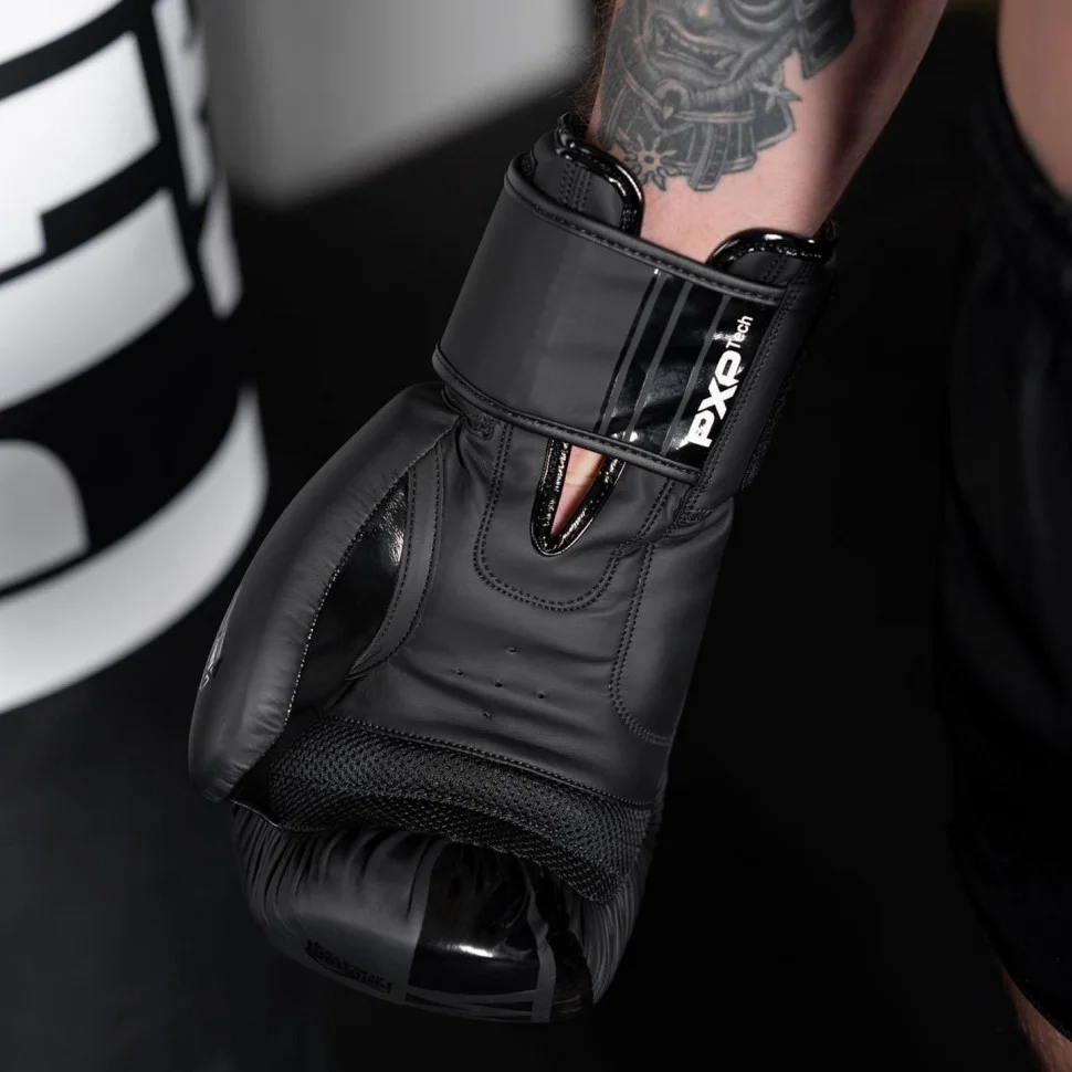 Боксерские перчатки APEX Phantom PHBG2025-16 Black 16 oz