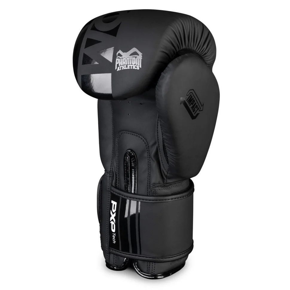 Боксерские перчатки APEX Phantom PHBG2025-16 Black 16 oz
