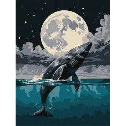 Картина за номерами "Стрибок до небес" ©art_selena_ua Ідейка KHO6714, 30х40 см