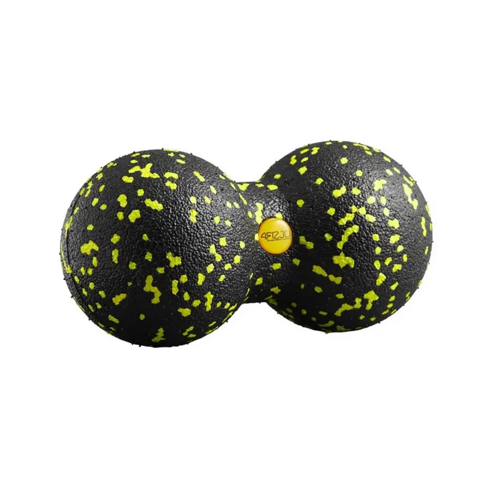 Массажный мяч двойной DuoBall 08 4FIZJO 4FJ0083 Black/Yellow