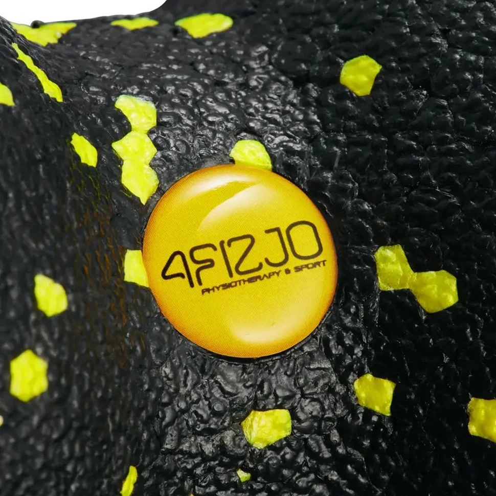 Массажный мяч двойной DuoBall 08 4FIZJO 4FJ0083 Black/Yellow