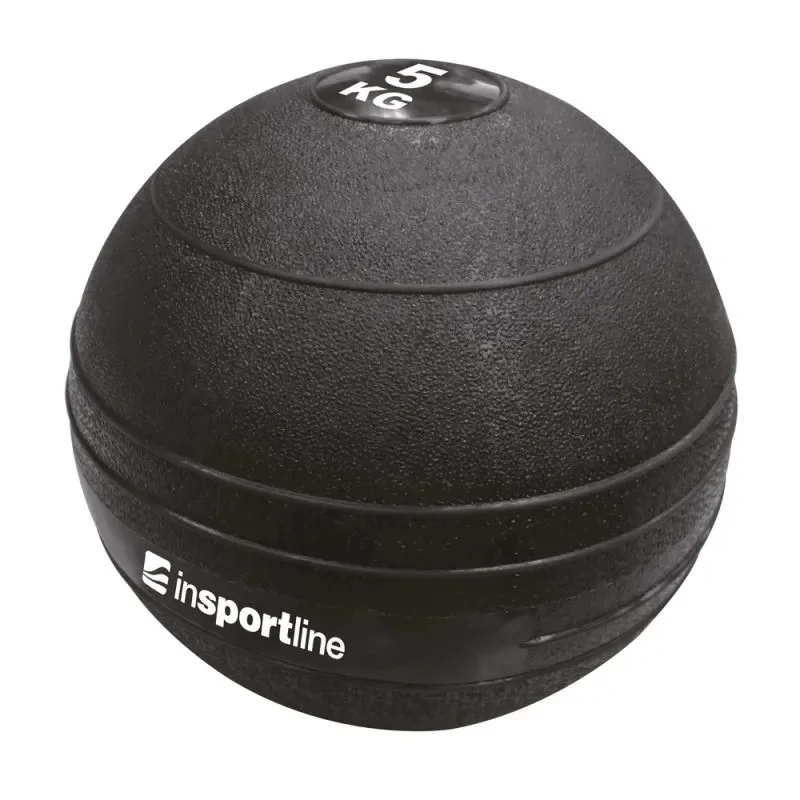 Медицинский мяч Slam Ball inSPORTline 13479 черный 5 кг 