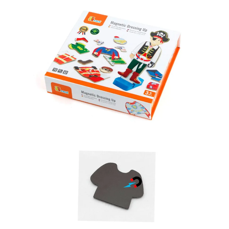 Набор магнитов Гардероб мальчика Viga Toys 50021 деревянный