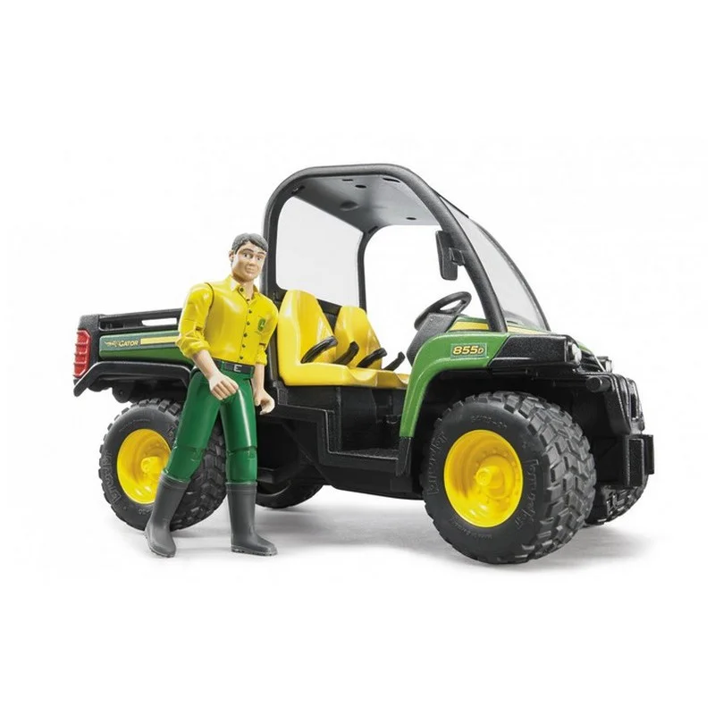 Дитячий іграшковий набір Автомобіль John Deere Gator XUV 855D Bruder 02490 з фігуркою