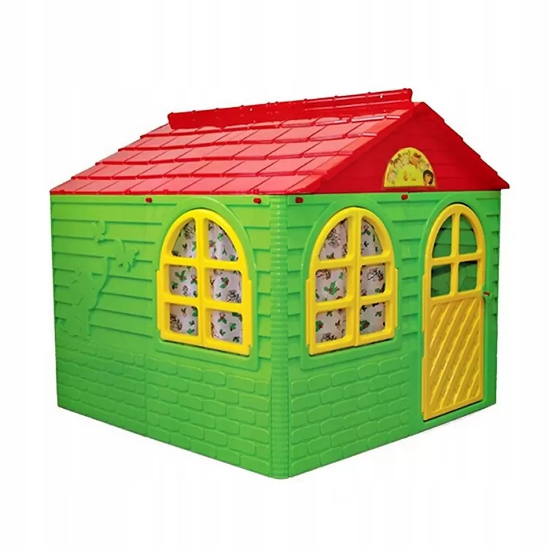 Детский игровой Домик со шторками DOLONI TOYS 02550/3 пластик, 129х32х87 см