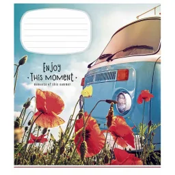 Зошит учнівський "Enjoy this moment" Школярик 012-2896L-2 в лінію, 12 аркушів 