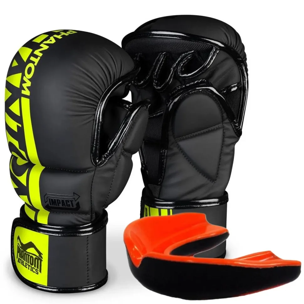 Рукавиці для ММА APEX Sparring Phantom PHMMAG2301-LXL NEON L/XL (капа в подарунок)