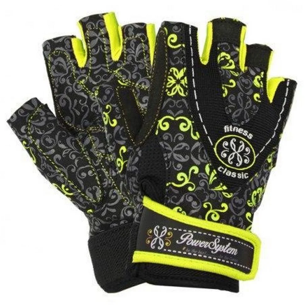Рукавички для фітнесу Classy Power System PS_2910_XS_Black/Yellow, XS 20 см