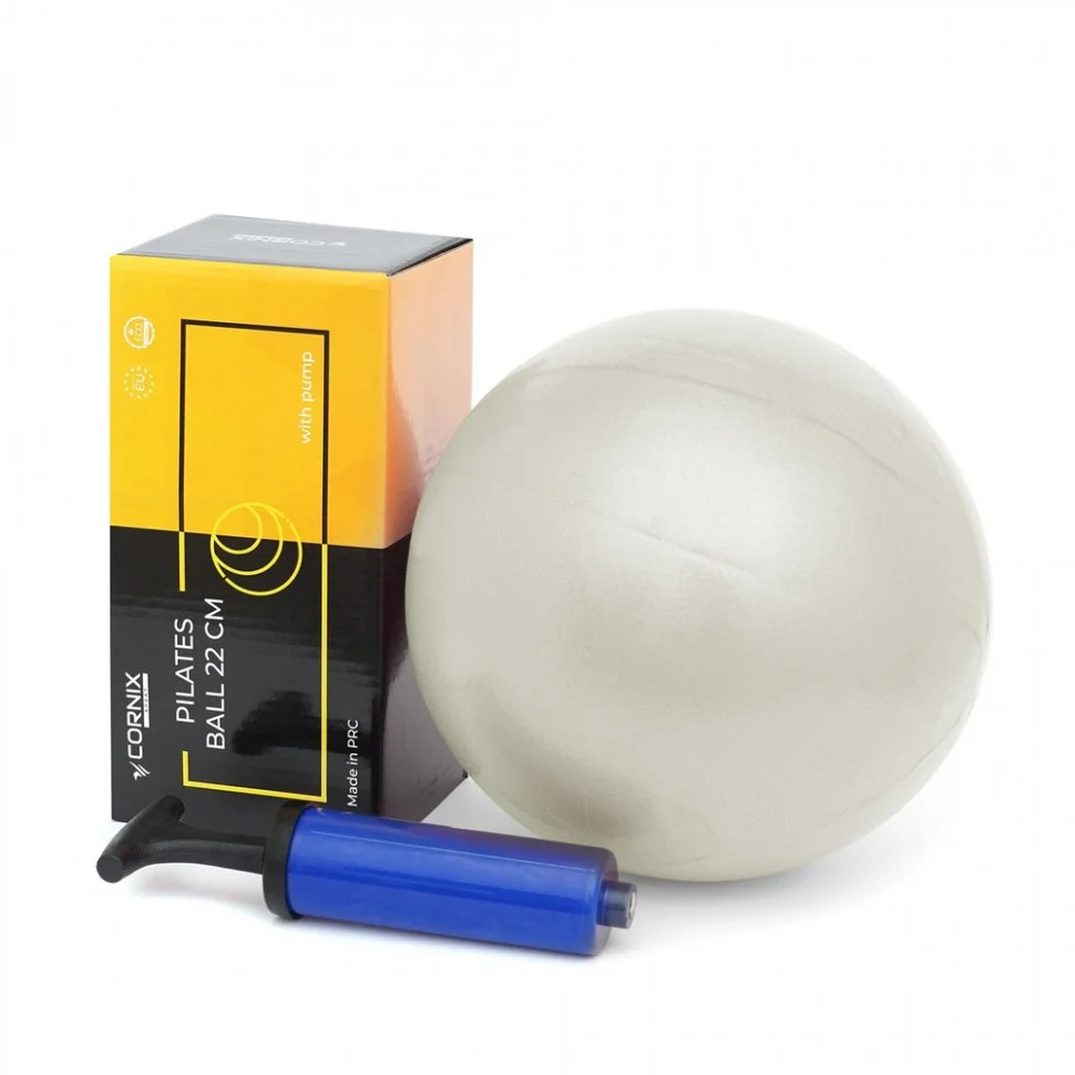 Мяч для пилатеса MiniGYMball Cornix XR-0227, 22 см, Grey