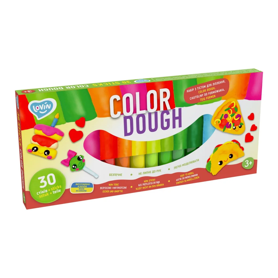 Набір для ліплення з тістом Color Dough TM Lovin 41205, 30 стиків