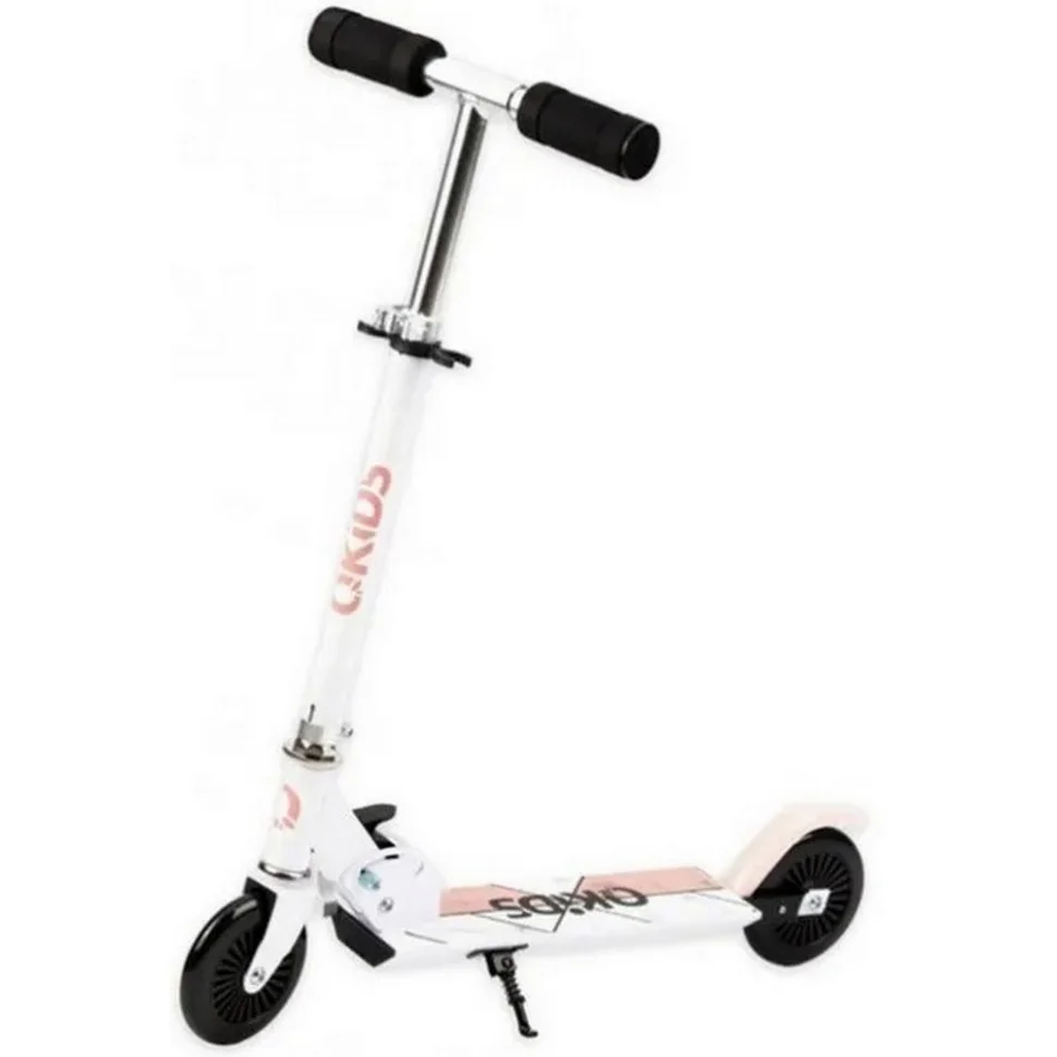 Детский самокат QKIDS FLO HUBA00013 бело-розовый