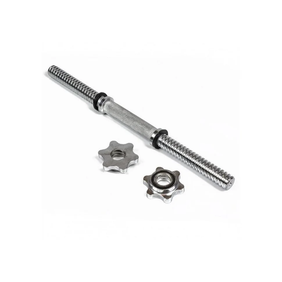 Гантельний гриф EasyFit EF-8048, 45 см, Ø 25 мм, хромований