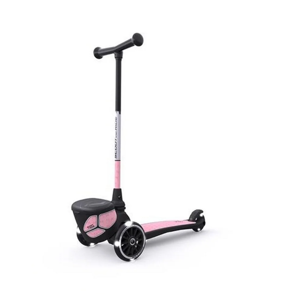 Самокат Highwaykick-2 Scoot and Ride SR-210201-ROSE, з колесами, що світяться, рожевий